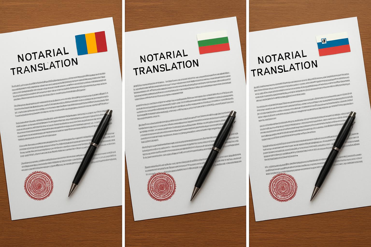 Нотариальный перевод судебных документов для Румынии, Болгарии и Словении. Краткие рекомендации на каждый случай